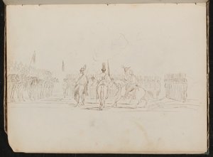 Étude de trois soldats de haut rang - Lady Butler