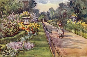 Printemps au parc Regent (lithographie en couleur)