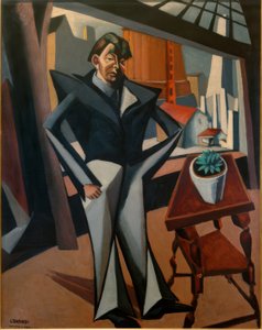 Homme à la fenêtre - Lajos Tihanyi