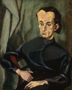 Portrait de Lajos Kassak (1887-1967) - Lajos Tihanyi