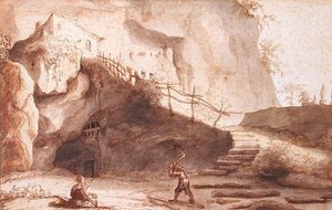 Habitations troglodytes à Saumur sur la Loire