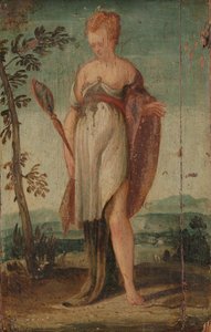 Femme avec un miroir