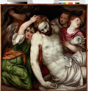 Pietà et anges - Lambert Sustris