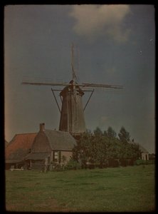 Moulin dans le hameau Het Klompje (ou : De Klomp), Zeist, sur la Koppeldijk