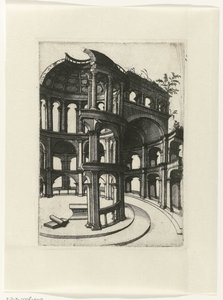 Ruine avec arcs et dôme - Lambertus Suavius