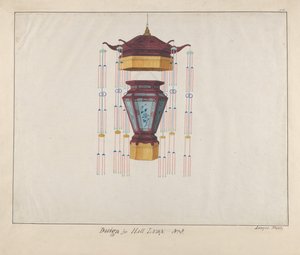Conception pour une lampe de hall, vers 1800-1810 - Lamqua