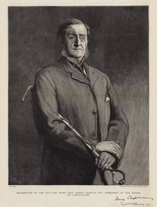 Célébrités du jour, le très honorable Henry Chaplin, MP, président du Conseil de l
