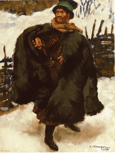 Illustration du roman Hadji Murad de Léon Tolstoï, 1924 - Lanceray