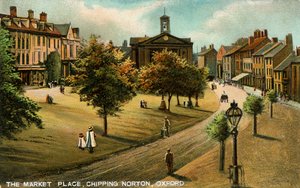 Place du marché, Chipping Norton, Oxfordshire, fin 19e ou début 20e siècle