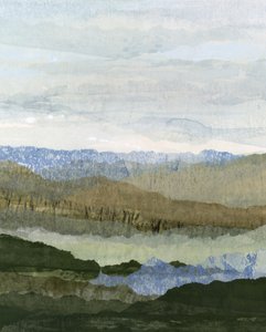 La sérénité des montagnes en couches