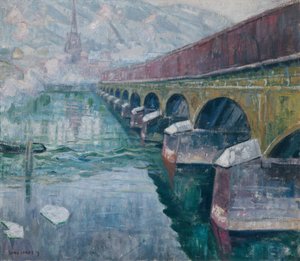 Le vieux pont de la ville, Drammen