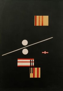 Collage sur fond noir