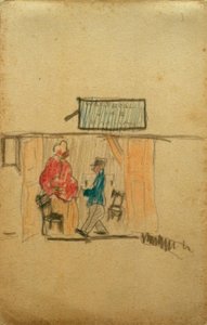 Sans titre (Soldat devant une maquerelle)