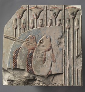 Pêche au harpon, vers 667-647 av. J.-C. - Late Period Egyptian