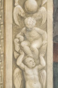 Putti, décorations autour des fenêtres (fresque)