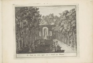 Laan et statue de Cérès dans les jardins du Palais Het Loo - Laurens Scherm