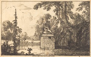 Bassin dans un jardin à la française