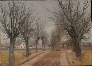 Une route près de Vinderød, Zélande