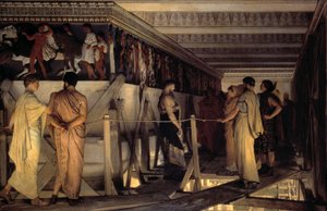 Phidias et la frise du Parthénon - Lawrence Alma-Tadema