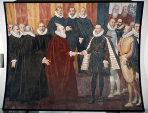 Rencontre du Doge Giacomo Durazzo Grimaldi et de l