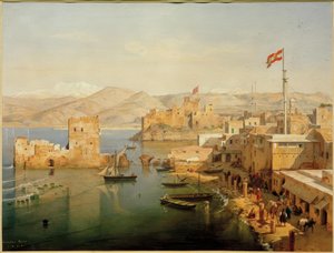 Vue du port de Beyrouth - Leander Russ
