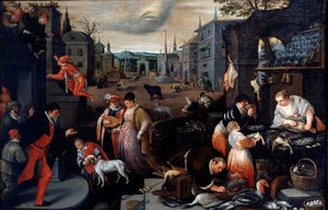 Février de la série Les Saisons, fin XVIe ou début XVIIe siècle