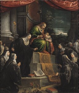 Sainte Anne et la Vierge Marie enfant - Leandro da Ponte Bassano