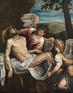 Le Christ mort avec des anges, c. 1580 - Leandro da Ponte Bassano