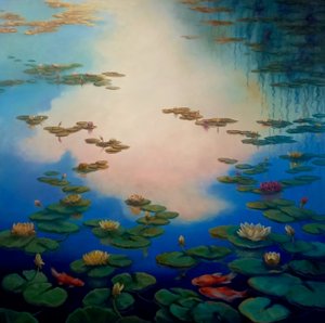 Nénuphars et poissons rouges, 2021