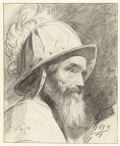Buste de guerrier avec casque