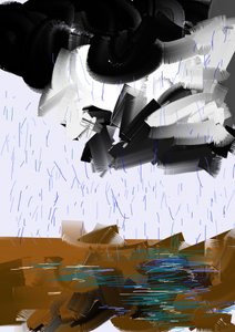 Tempête de pluie abstraite