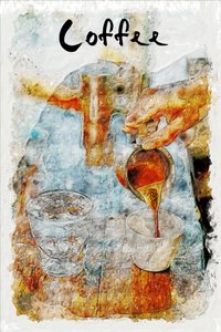 Aquarelle « Café »