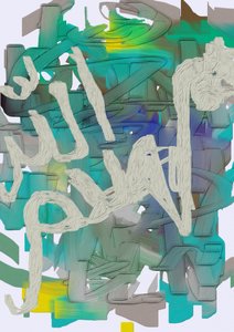 Abstrait bleu sarcelle fluide