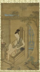 Femme rêvant, dynastie Qing, période Kangxi, vers 1700-22
