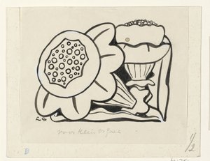 Deux fleurs - Leo Gestel (signed by artist)