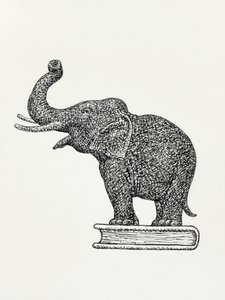 Un éléphant sur un livre (1935-1936) - Leo Gestel