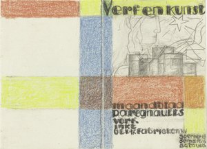 Maandblad Verf en Kunst van P.A. Regnault (Entwurf in Farbe) - Leo Gestel
