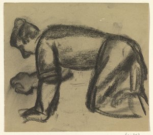 Homme à genoux - Leo Gestel