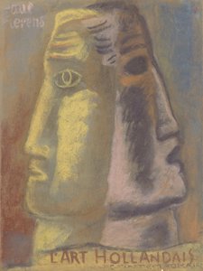 Conception de la couverture pour Paul Fierens, Lart Hollandais Contemporain 1933 - Leo Gestel
