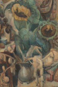 Nature morte avec tournesols dans un vase - Leo Gestel