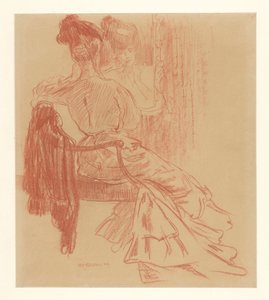 Dame assise devant un miroir