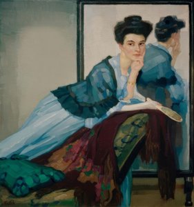 Dame en bleu - Leo Putz