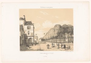 Vue de la Place Du Guesclin à Dinan
