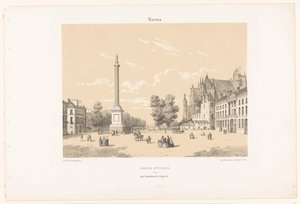 Vue sur la Place Maréchal-Foch et les Cours Saint-Pierre à Nantes (La France de nos jours)