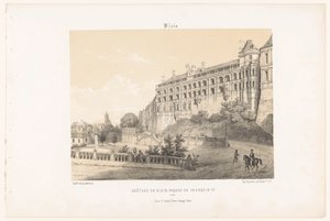 Vue sur la façade de François Ier du château de Blois