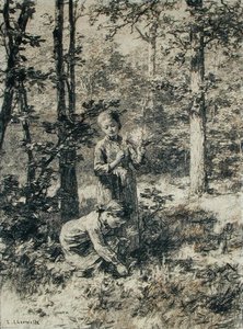 Cueillette des Muguets - Leon Augustin Lhermitte