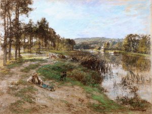 Sur les Rives de la Marne, 1904 - Leon Augustin Lhermitte