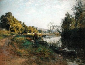 Les Rives de la Marne, Retour du Pêcheur, vers 1907