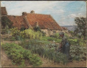Arrosage du jardin, 1900