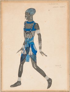 Un dessin de costume pour "Cléopâtre", 1910